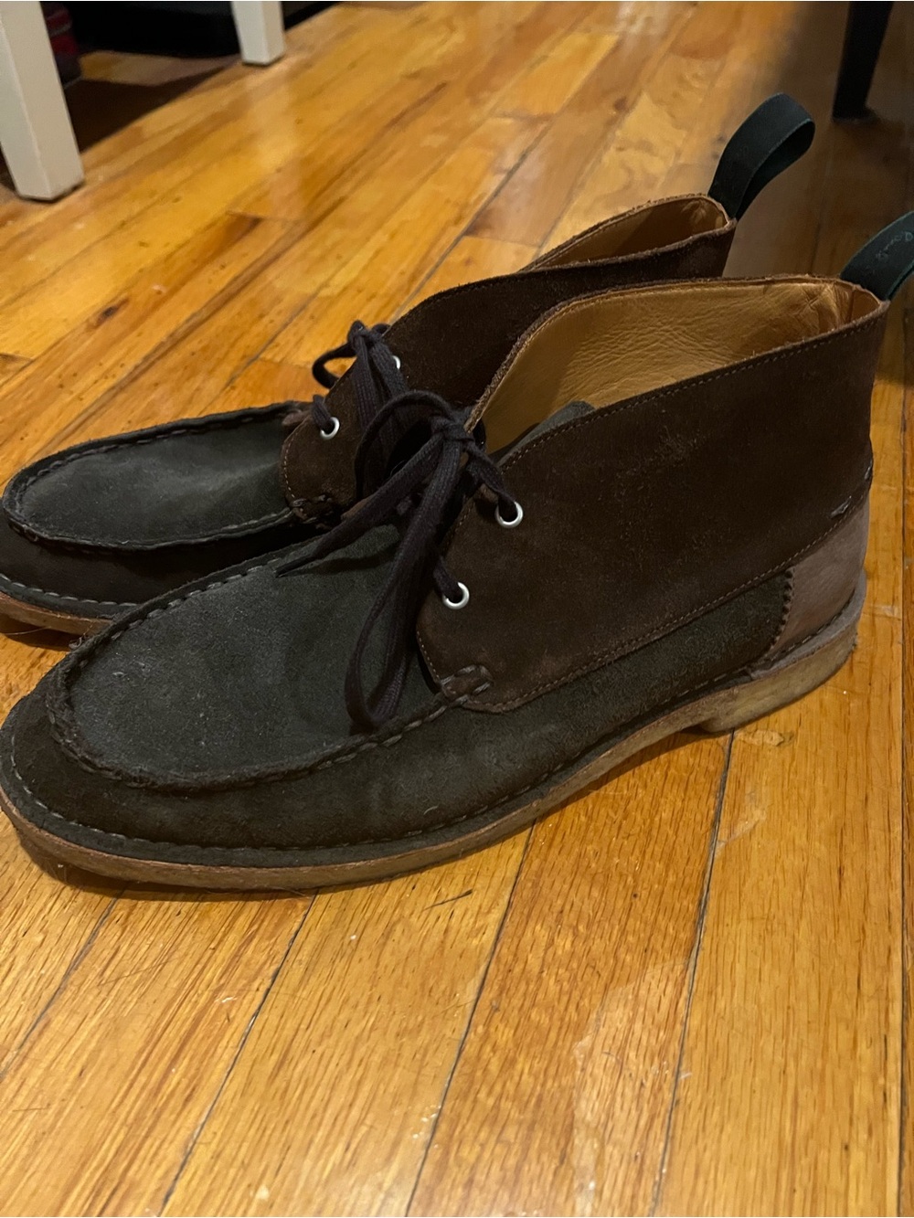Paul Smith Two-Tone Suede Moc Toe Chukka Boots UK 9 Fits US 10–10.5 - Picture 2 of 5